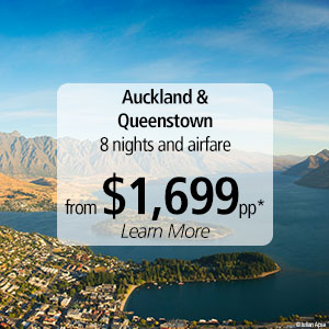 Auckland and Queenstown from $1699*