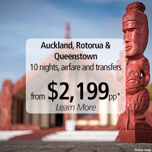 Auckland, Rotorua & Queenstown from $2199*