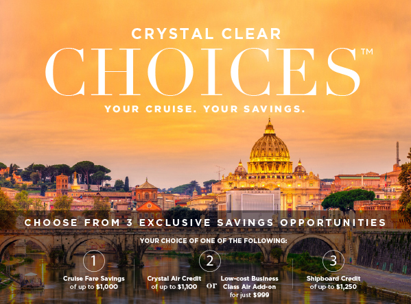 Your Choice of Savings Up to $1,250 ? Only with Crystal