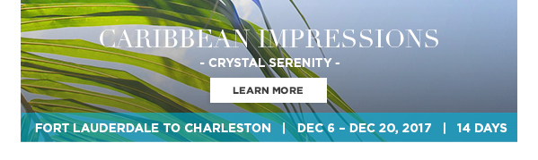 Caribbean Impressions | From Fort Lauderdale to Charleston