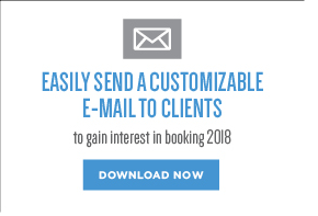 EASILY SEND A CUSTOMIZABLE E-MAIL TO CLIENTS to gain interest in booking 2018 DOWNLOAD NOW