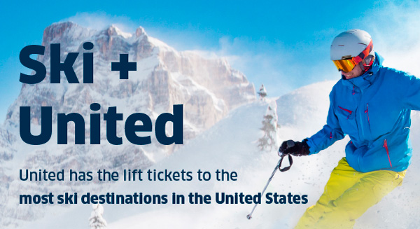 Ski + United - United has the lift tickets to the most ski destinations in the USA