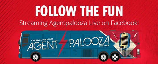 Follow the Fun. Agentpalooza streaming live on Facebook.