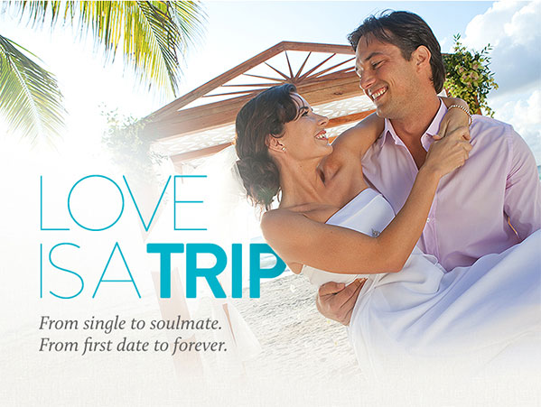 Love is a trip. From single to soulmate. From first date to forever