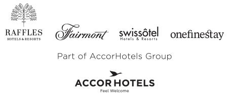 Fairmont Hotels & Resorts, Raffles Hotels & Resorts, Swissôtel Hotels & Resorts and onefinestay - part of AccorHotels Groups