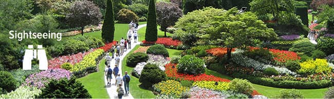 Sightseeing - Butchart Gardewns Tour in Victoria