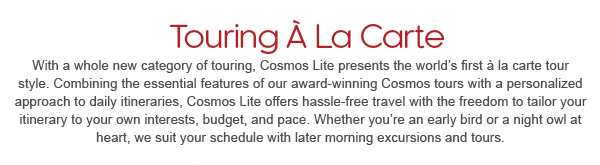 Touring a la carte