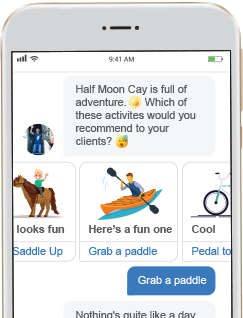 mobile phone with chatbot