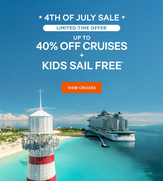 Limited-Time Offer – Up to 40% Off Cruises + Kids Sail Free* – Click to View Cruises & Book Now