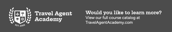 Travel Agent Academy view full course catalog