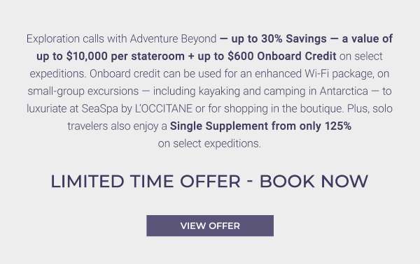 TRAVEL ADVISOR EXCLUSIVE POLAR PERKS: YEAR-END REWARD EARN A $1,000 GIFT CARD FOR NEW FEBRUARY-MARCH 2025 BOOKINGS BEGINS TUESDAY, DECEMBER 10 BOOK BY FEBRUARY 3 SELECT EXPEDTIONS VIEW OFFER