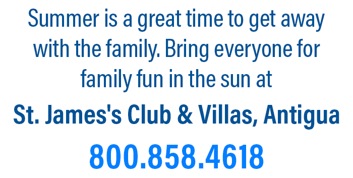 Summer is a great time to get away with the family. Bring the kids for family fun in the sun at St. James's Club & Villas, Antigua!