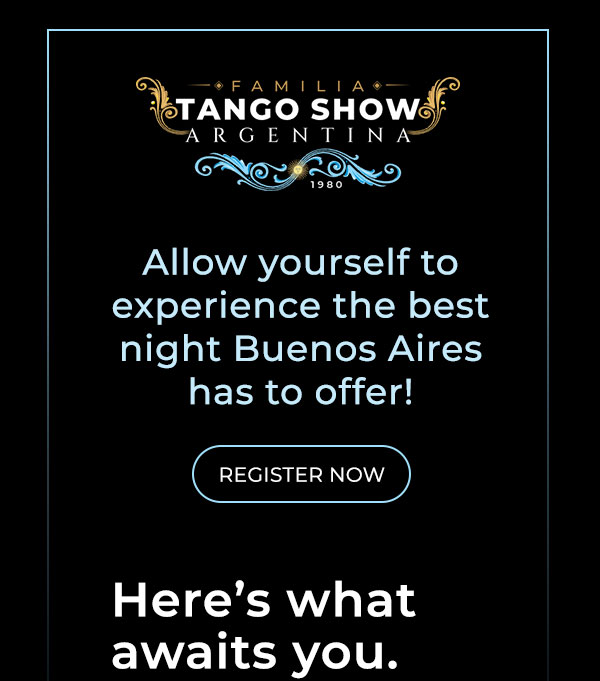 IFamilia Tango Show Argentina. Allow yourself to experience the best noght Buenos Aires has to offer