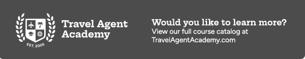 Travel Agent Academy view full course catalog