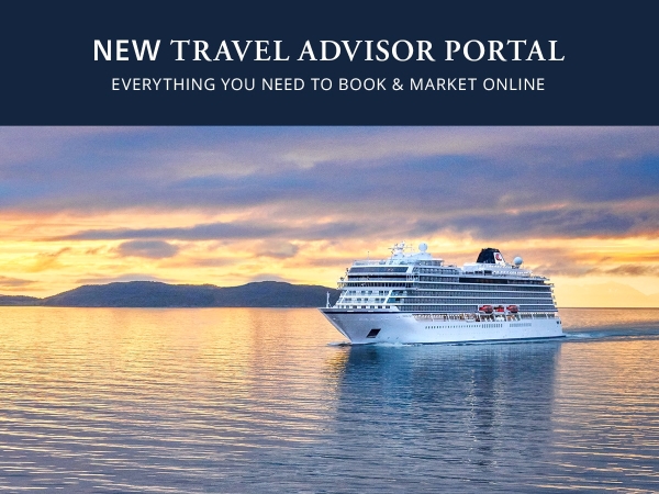 NEW TRAVEL ADVISOR PORTAL - Everything you need to Book & Market Online - A Viking River Ship out to see a twilight