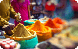 spices in market