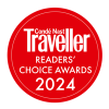 We were awarded the Conde Nast Travelers Readers Choice in 2024