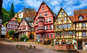 Half Timbered Houses Miltenbery