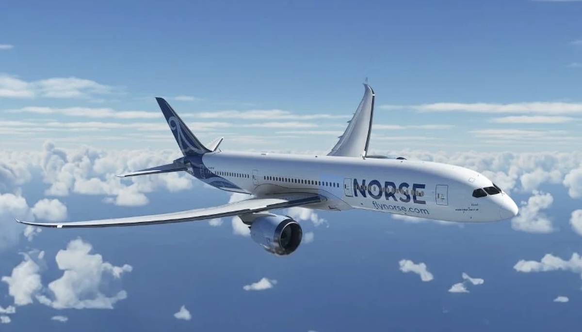 Norse Atlantic Dreamliner in the sky